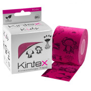 Kintex™ KIDS - Mesefigurákkal díszített kineziológiai tapasz, pink