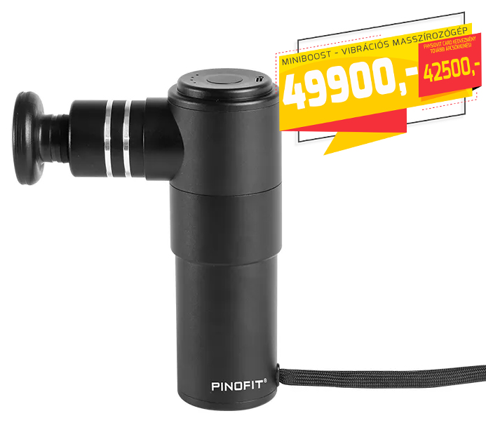 PHYSIO BOOST MINI - Vibrációs, kábel nélküli masszázskészülék, FEKETE