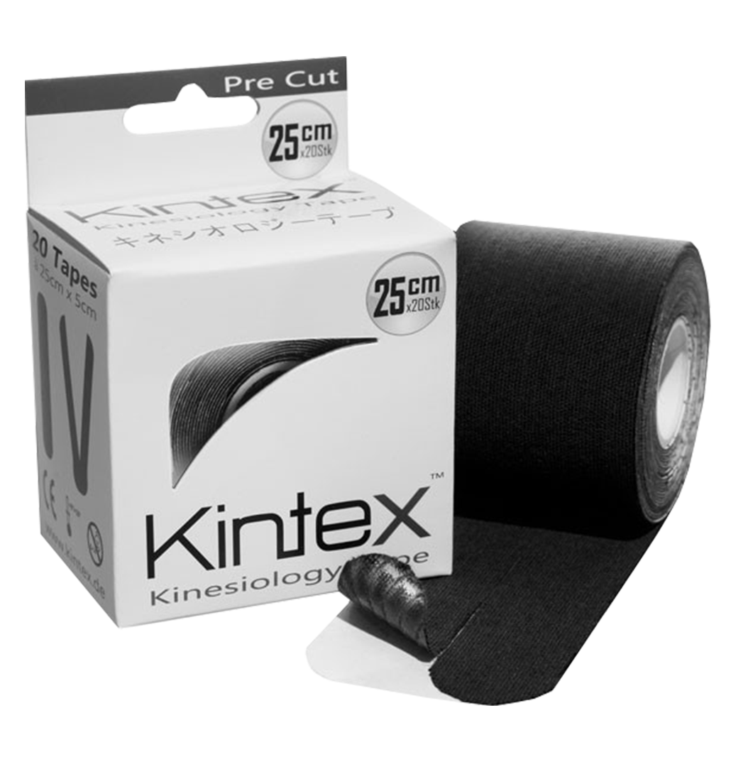 Kintex precut kineziológiai tapasz, 5m x 5cm, fekete