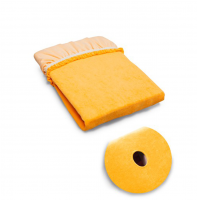 masszázslepedő, ágytakaró, masszázslepedő kivágott orrésszel, plüsslepedő, masszázsasztal borító, sötétsárga masszázslepedő, asztal takaró, praxiskellék, magas minőségű lepedő