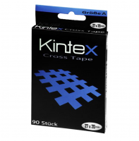 spirál tape, rácstape, crosstape, Kintex rácstape, kék színű cross tapasz, rács tapasz